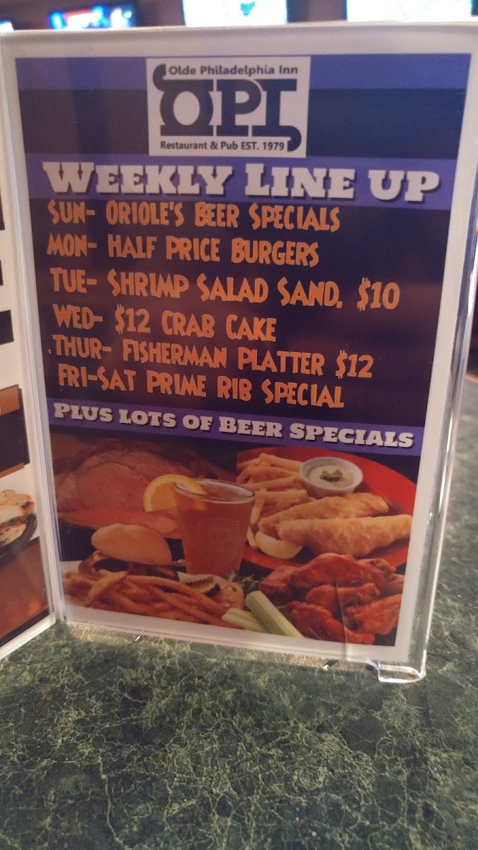 Menu Olde Philadelphia Inn-4